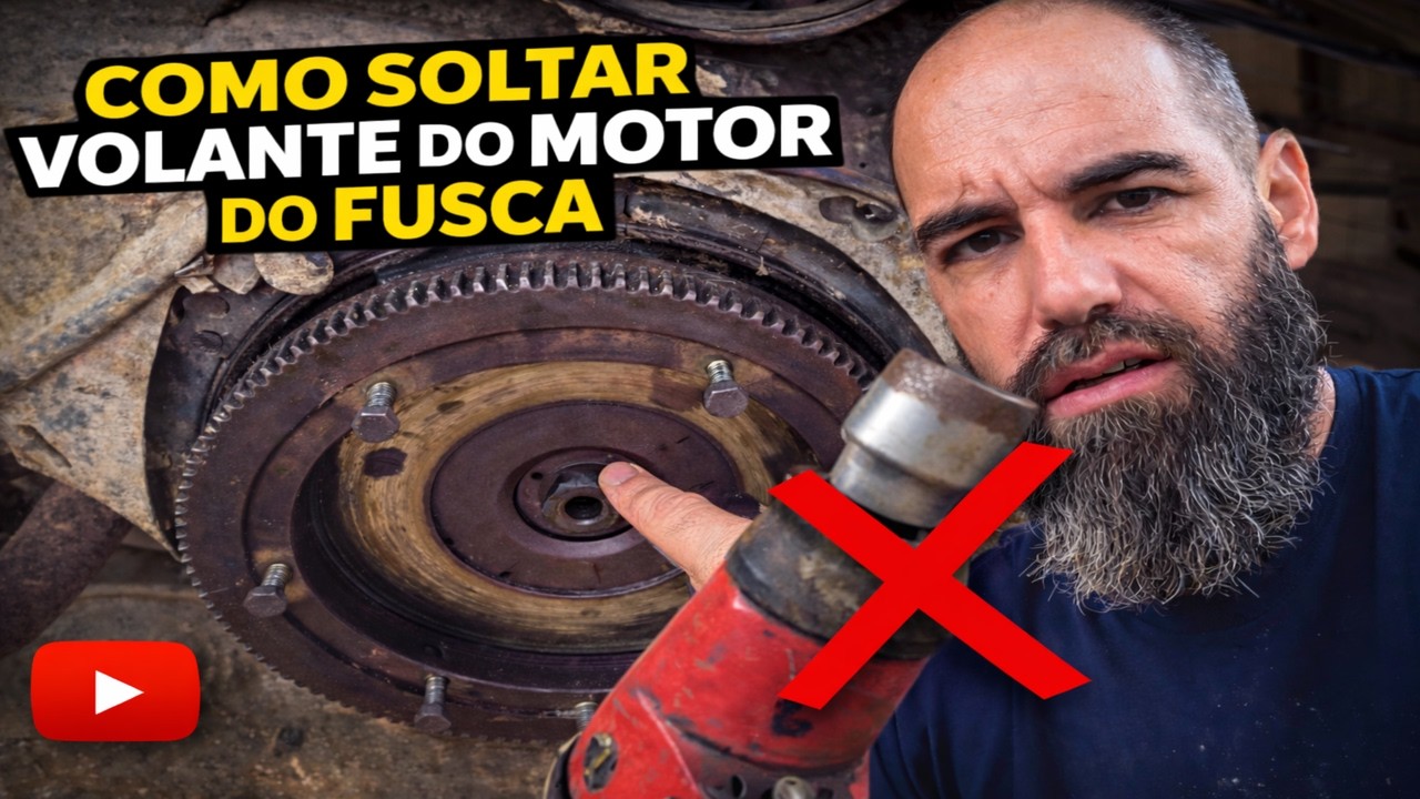 COMO SOLTAR VOLANTE DO MOTOR DO FUSCA.