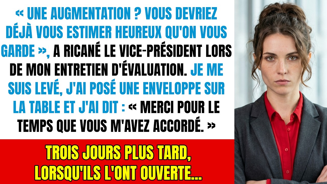 Refusée d'augmentation après 7 ans : ma vengeance a coûté des millions à ce patron arrogant