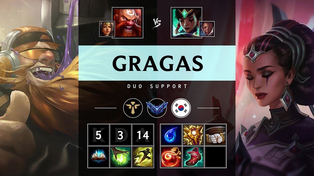 Gragas Support vs Karma - KR Diamond Patch 25.17