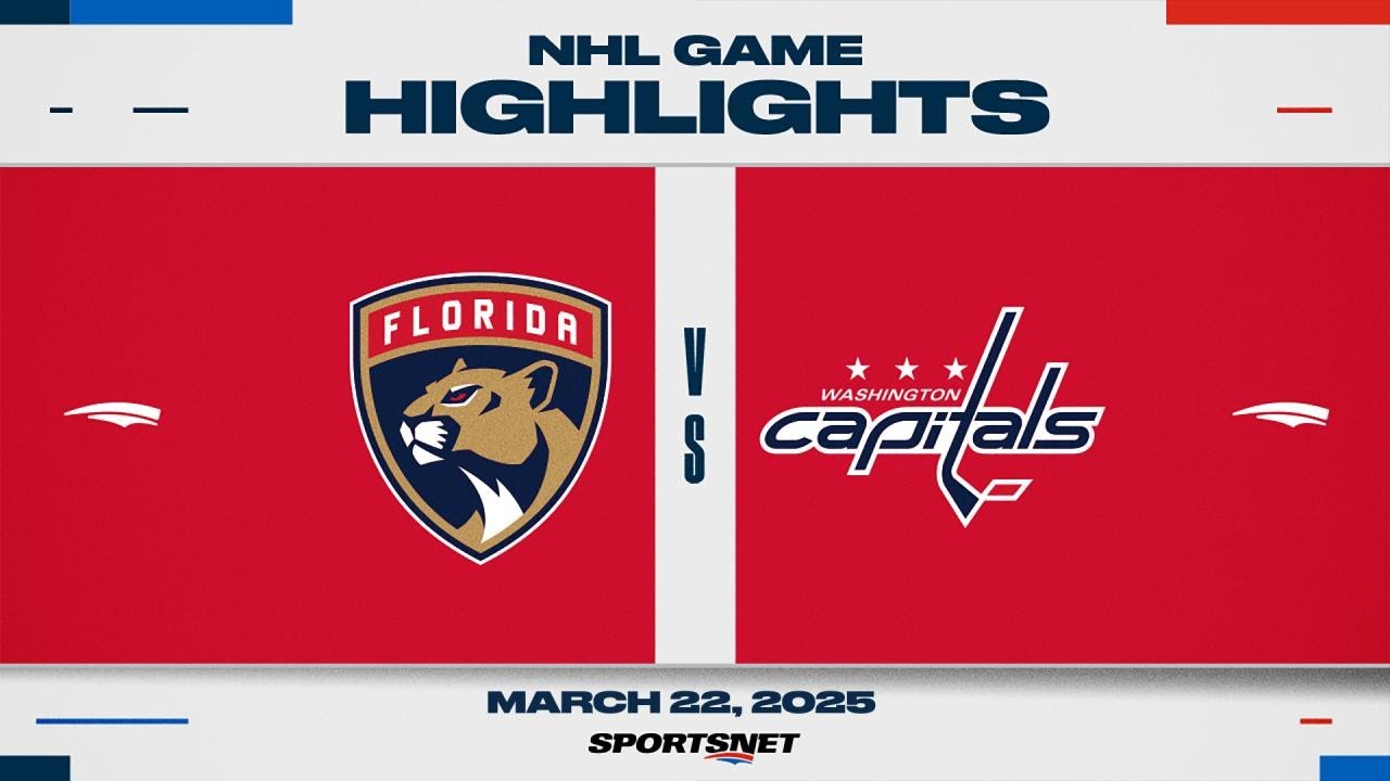 NHL Highlights | Panthers vs. Capitals - March 22, 2025