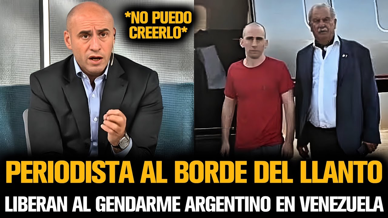 PERIODISTA AL BORDE DEL LLANTO TRAS LIBERAR AL GENDARME ARGENTINO EN VENEZUELA