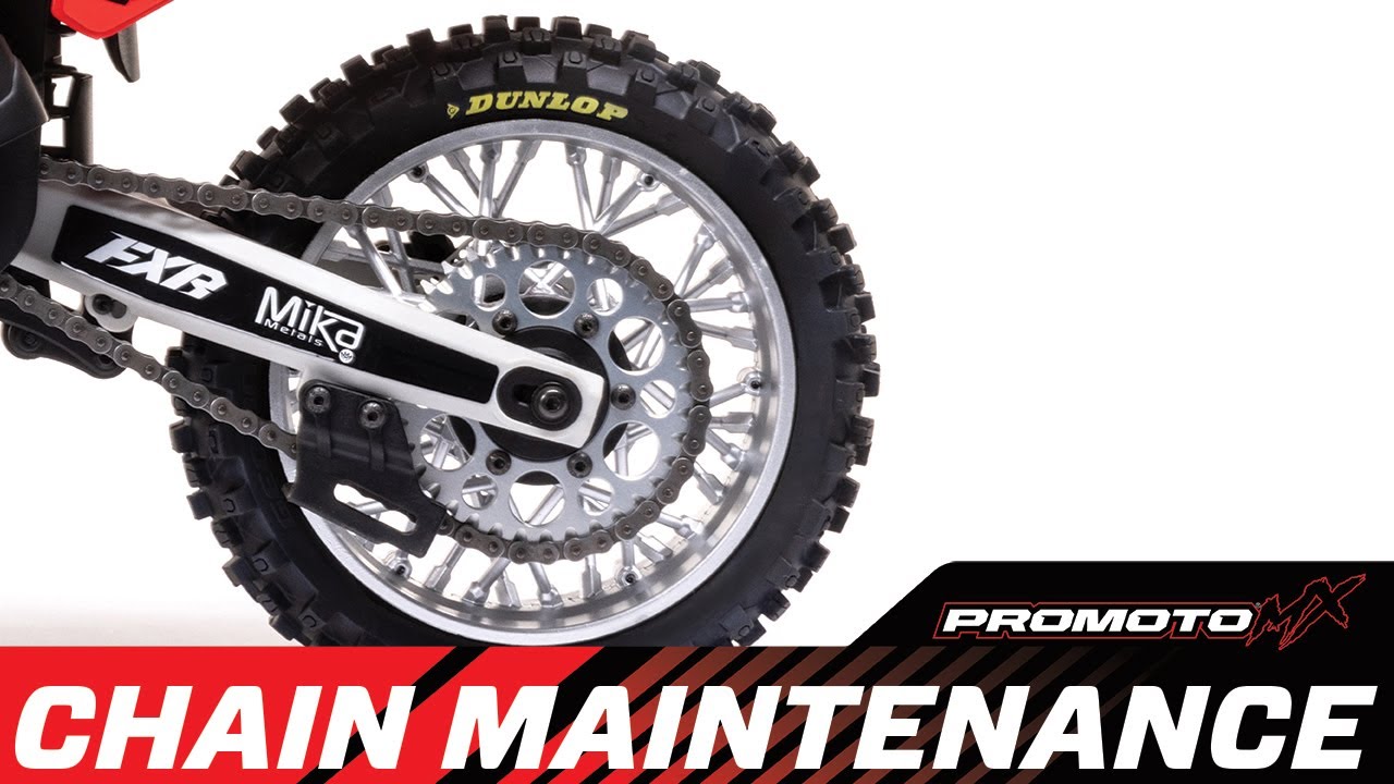 LOS262000 CHAIN MAINTENANCE AND SETTING TENSION - LOSI PROMOTO-MX