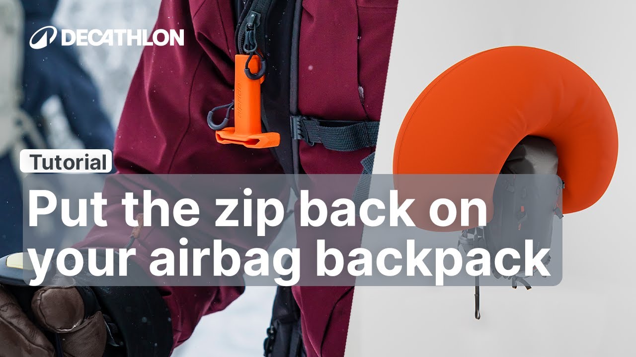 TUTORIAL - Put the zip back on your airbag backpack | Decathlon_QUECHUA