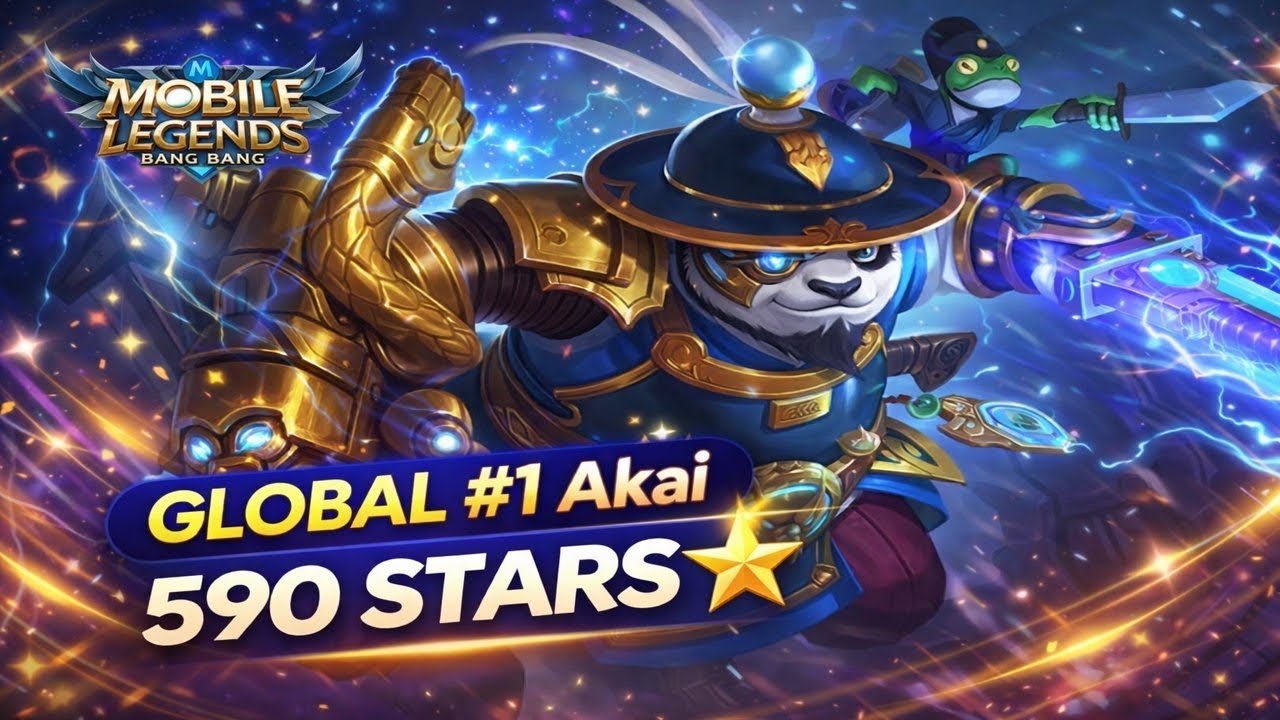 The Power of GLOBAL #1 Akai – 590 Stars Ranked Push! Mobile Legends 