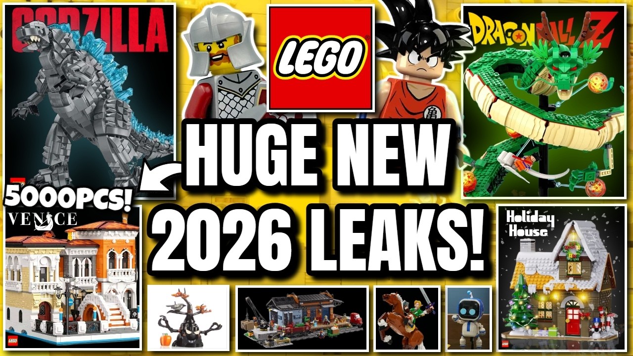 НОВЫЕ УТЕЧКИ LEGO! (Годзилла, Dragon Ball, Венеция, промо и МНОГОЕ ДРУГОЕ!)