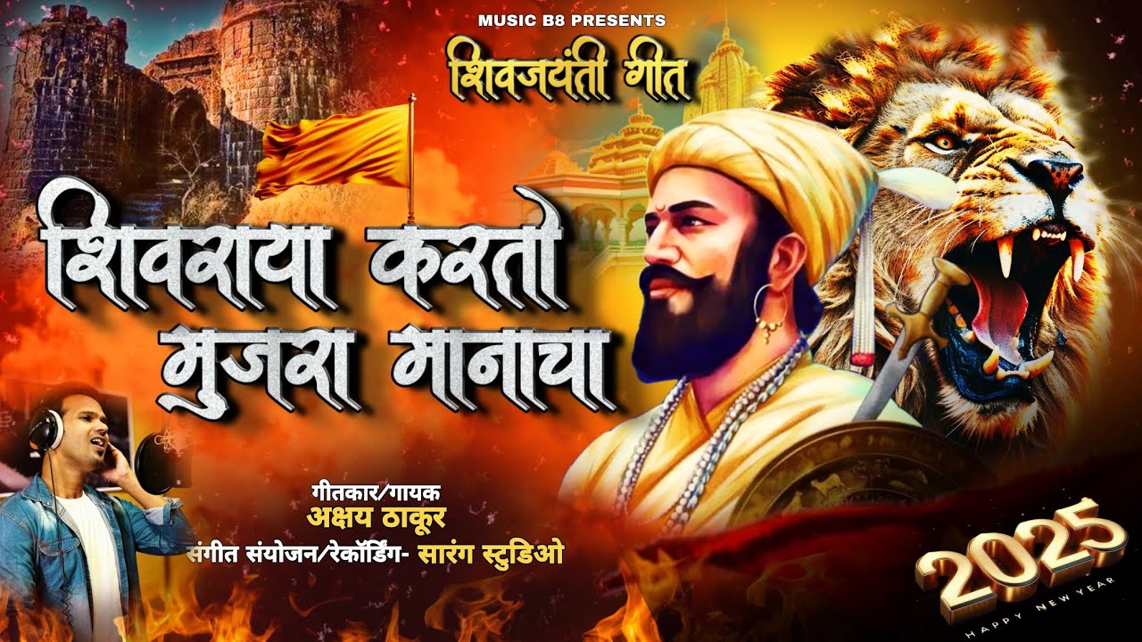 शिवजयंती गीत | शिवराया करतो मुजरा मानाचा  |Shivjayanti Song 2025