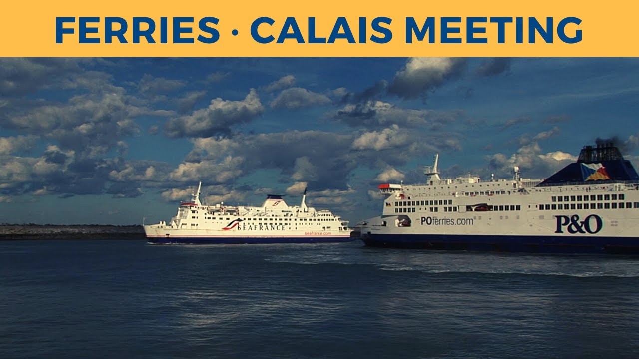 Classic Ferry Video 2006 - Ferries SEAFRANCE MANET & PRIDE OF CANTERBURY meet in Calais