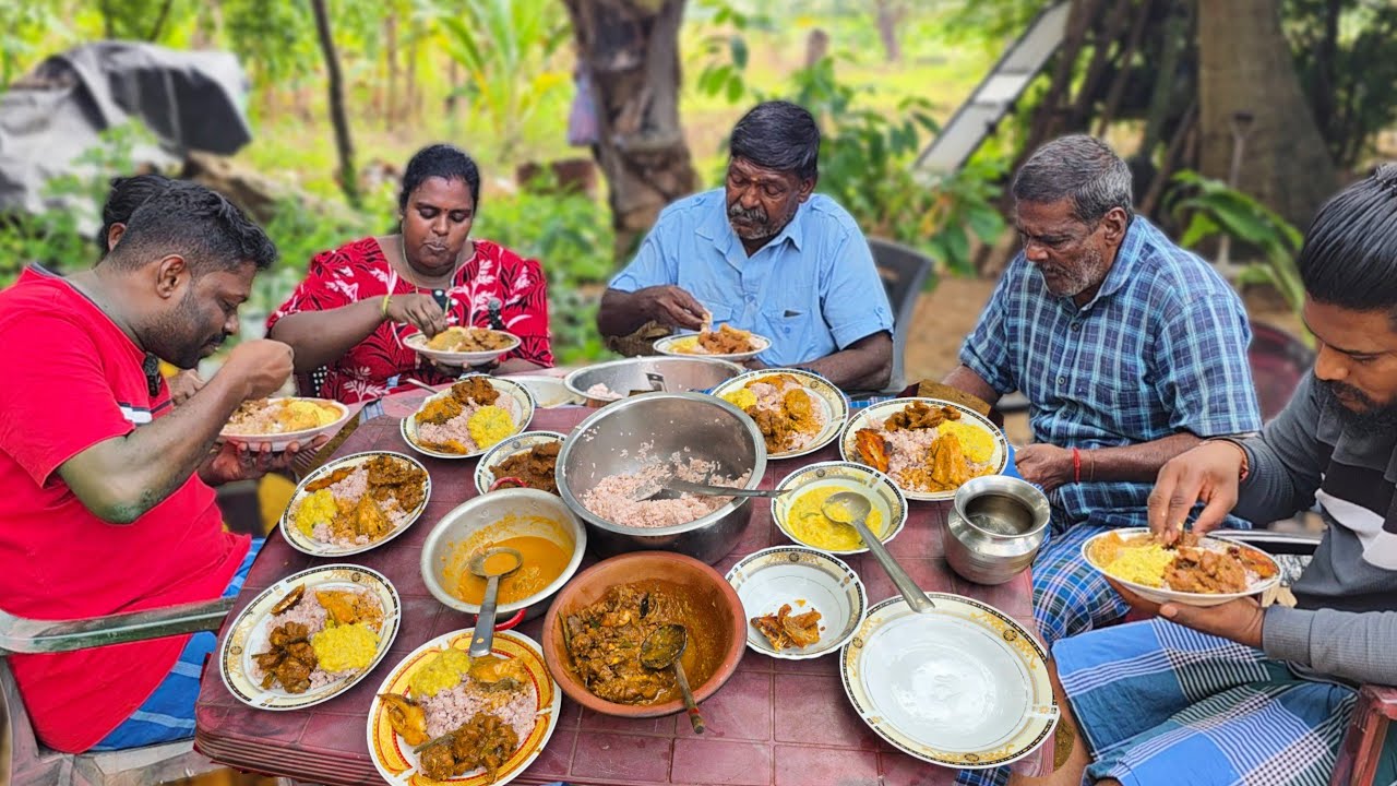மாமா மாமிக்கு சிறப்பான நாட்டு கோழி விருந்து | our village life ♥️ | vanni vlog