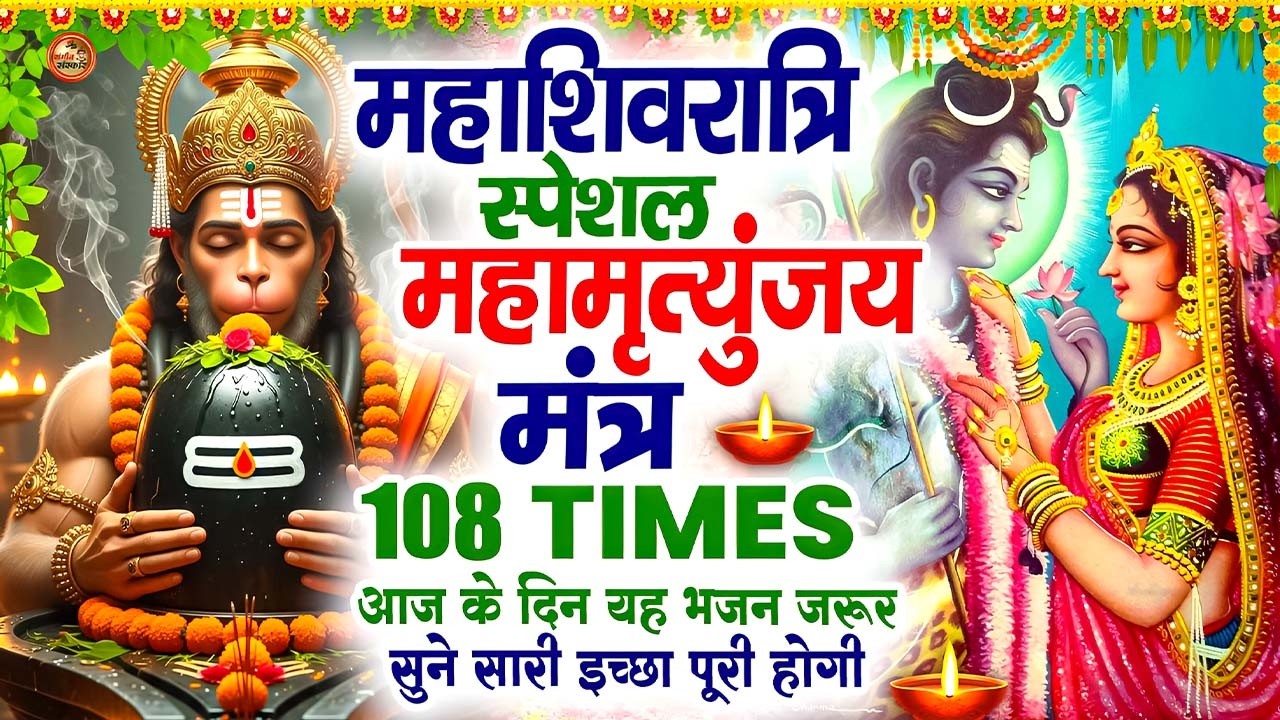महाशिवरात्रि स्पेशल महामृत्युंजय मंत्र 108 Times | Full Lyrical Bhakti Song 2026 #Shivratri