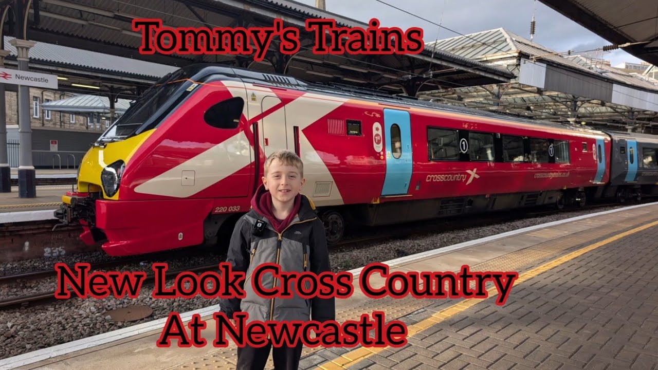 Tommy's Trains - New Look Cross Country Train at Newcastle