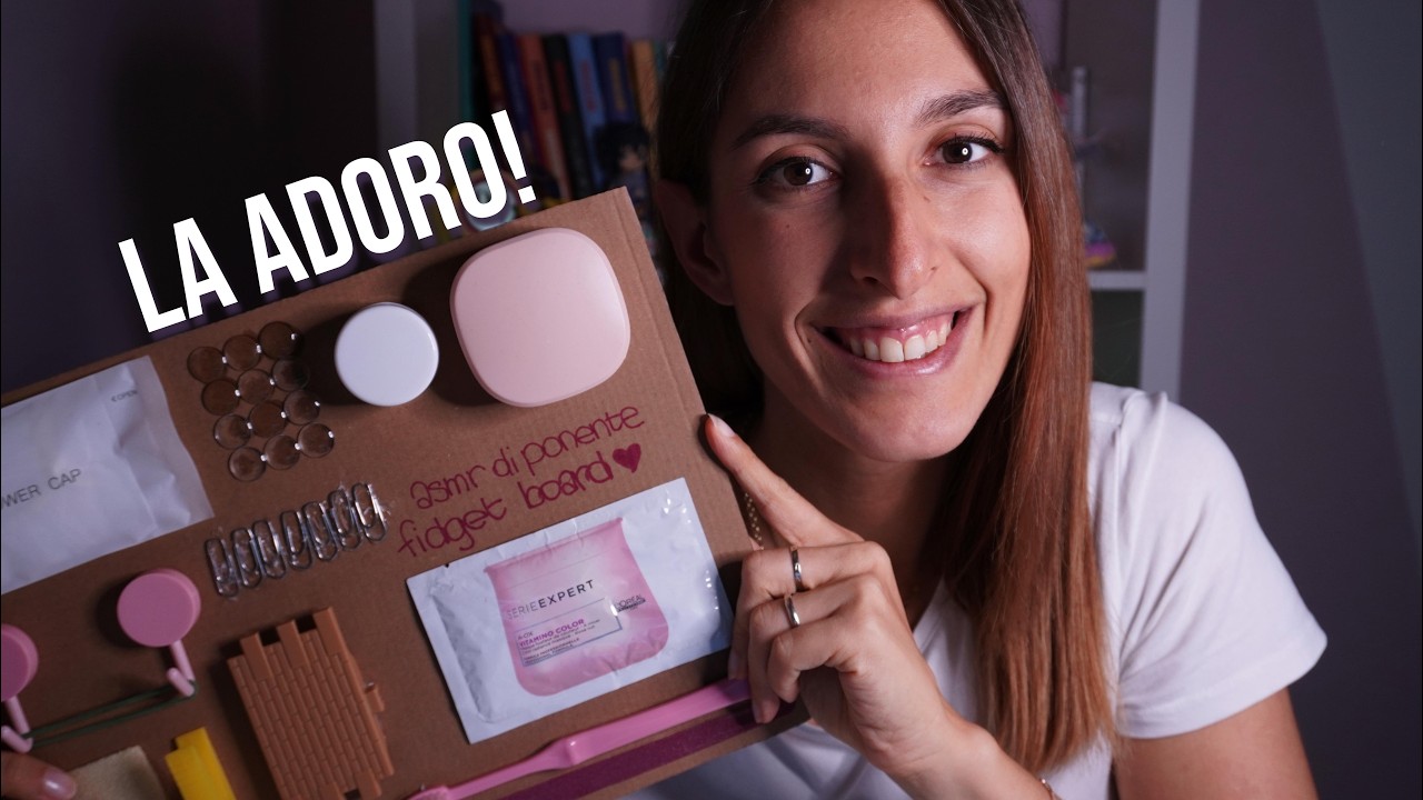 TI RILASSERAI COME NON MAI 🥰 FIDGET BOARD ASMR 🩷 ASMR ita