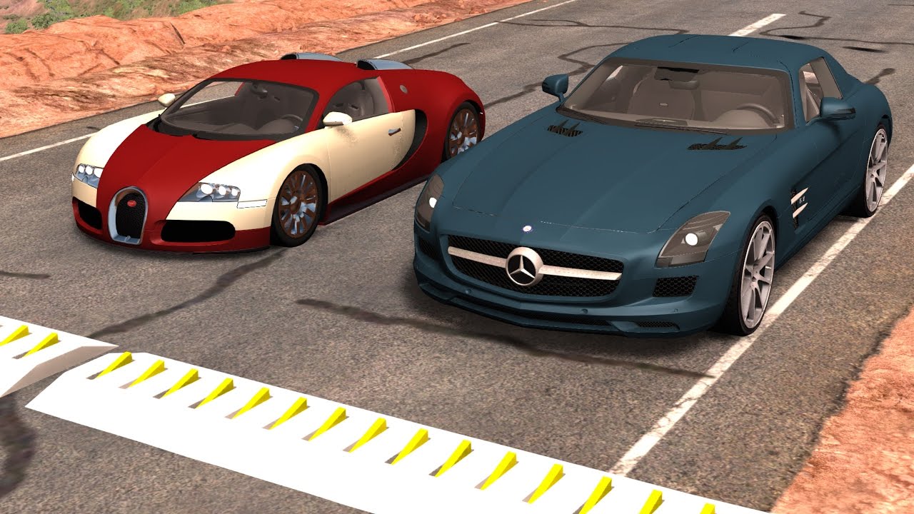 Spike Strip High Speed Testing #12 - BeamNG DRIVE