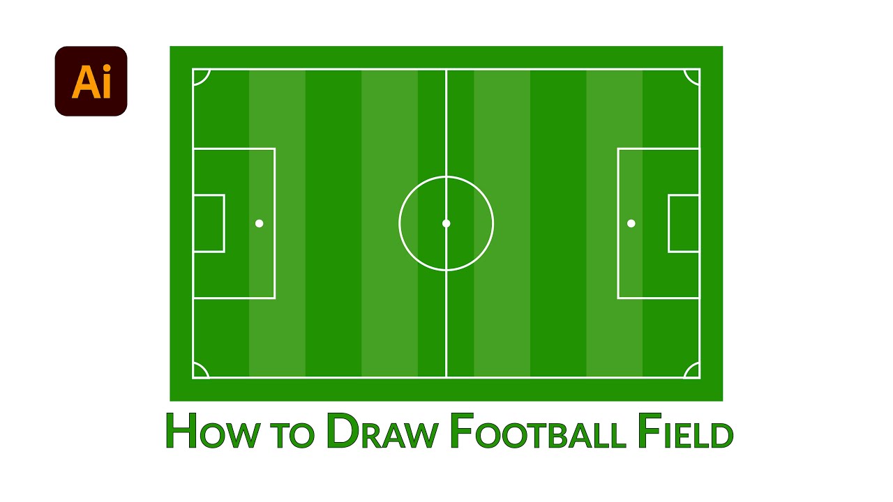How to Draw a Football Field in Adobe Illustrator | ShovoNation