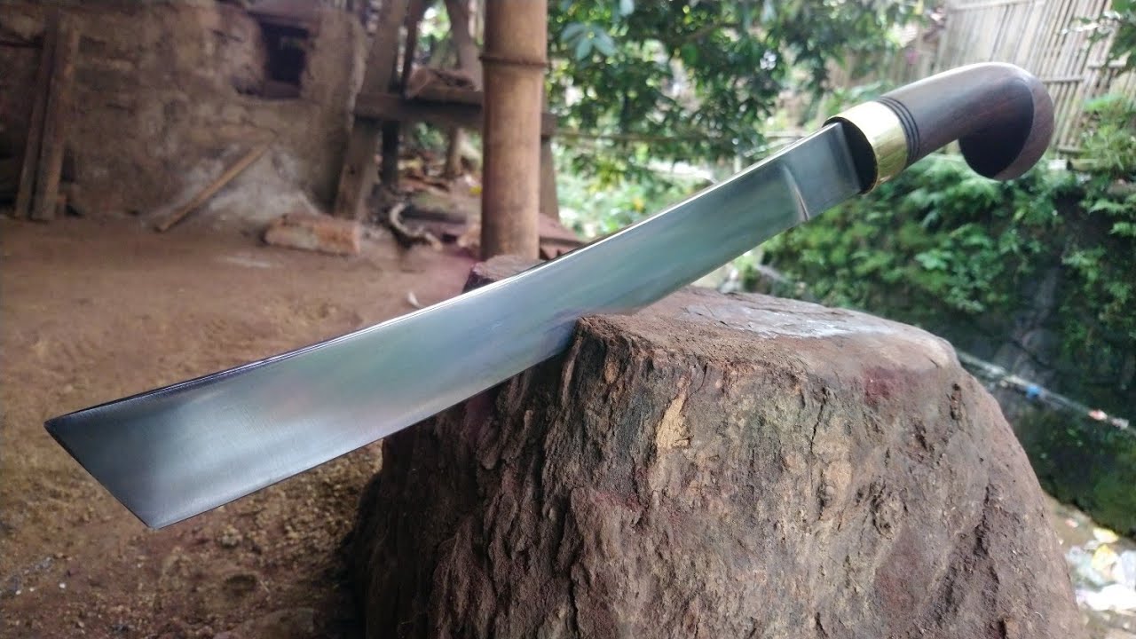 Proses membuat golok tebas kopak dawing pesanan customer dari selangor malaysia