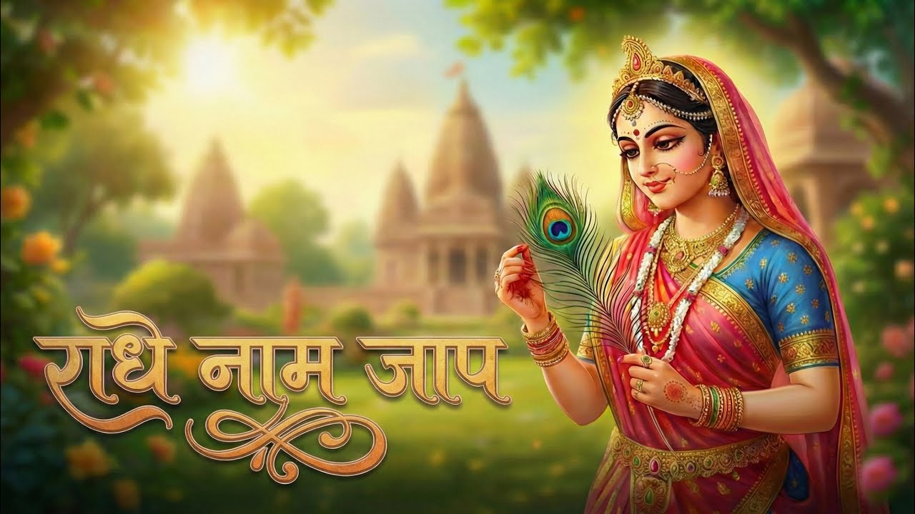 Meri Radhe Radhe Naam Jap 🌸 | Peaceful Radha Krishna Bhajan | Morning Meditation & Bhakti