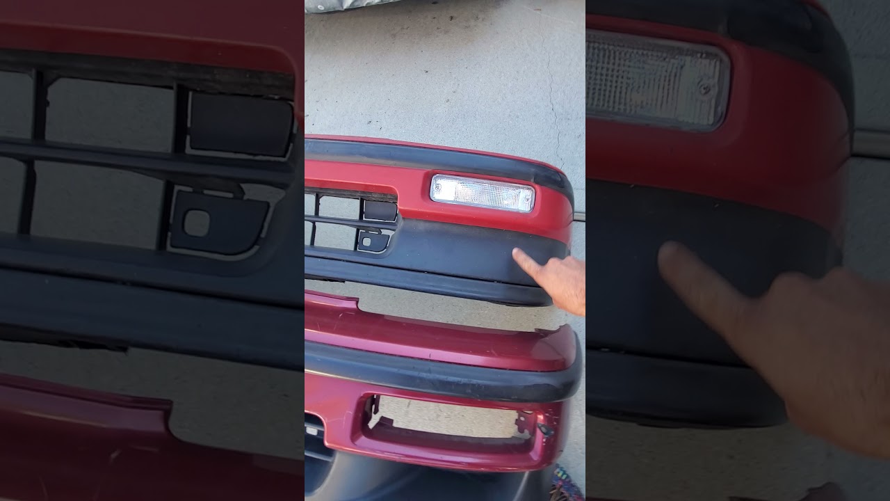 Honda Crx comparacion differencia de parachoques(bumper) entre 88-89 y 90-91