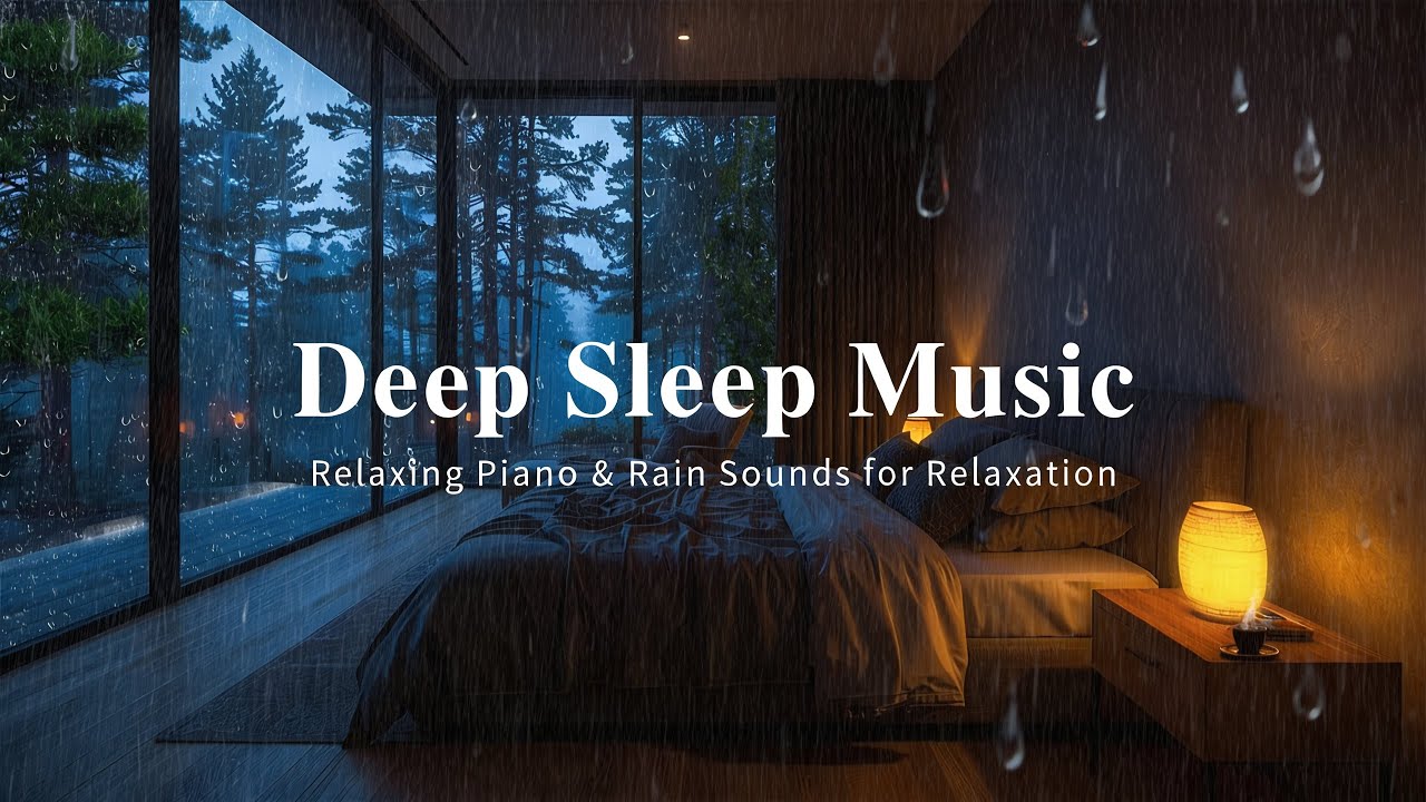 3 Hour Of Relaxing Sleep Music With Rain – Fall Asleep Fast, Deep Sleep & Total Stress Relief