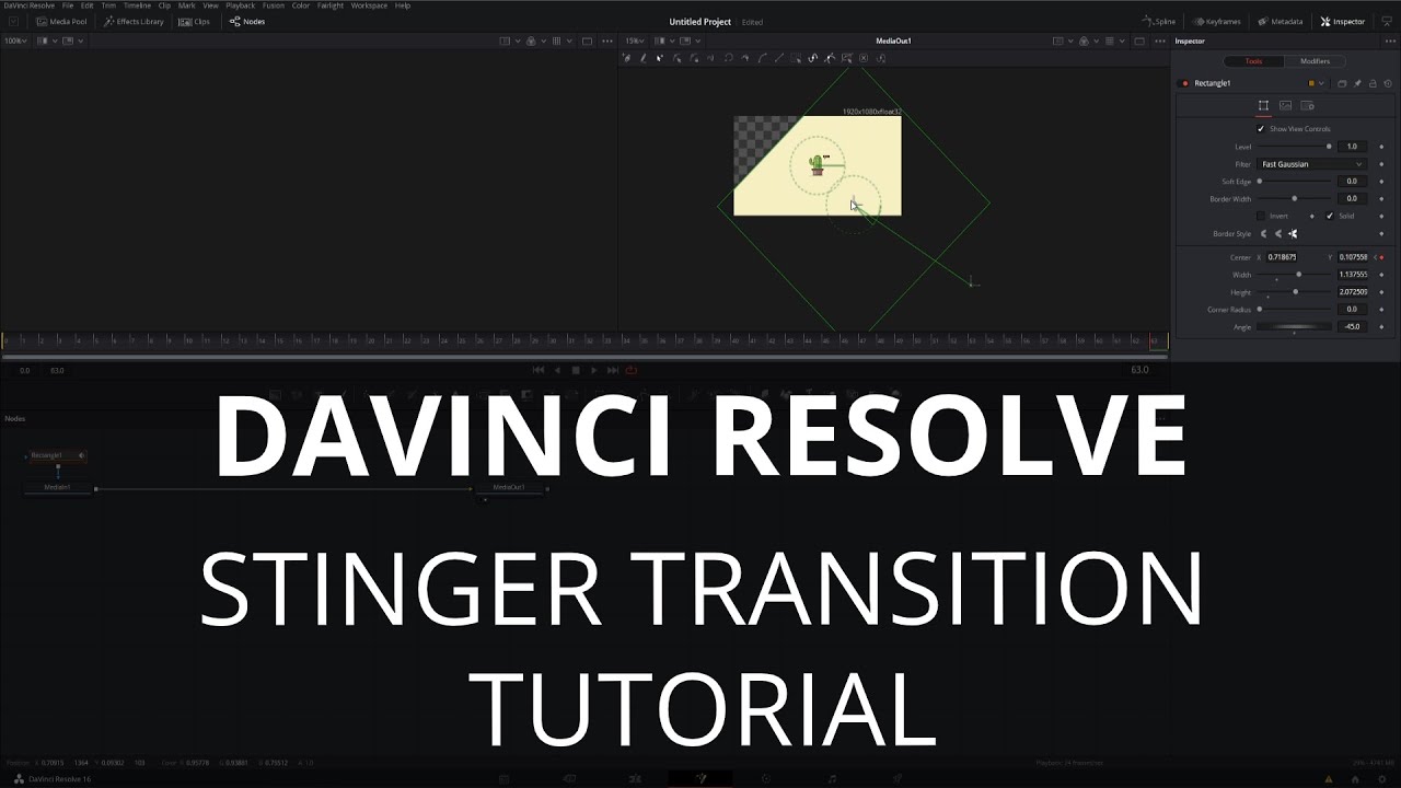 Davinci Resolve &mdash; как создать простой переход-стингер