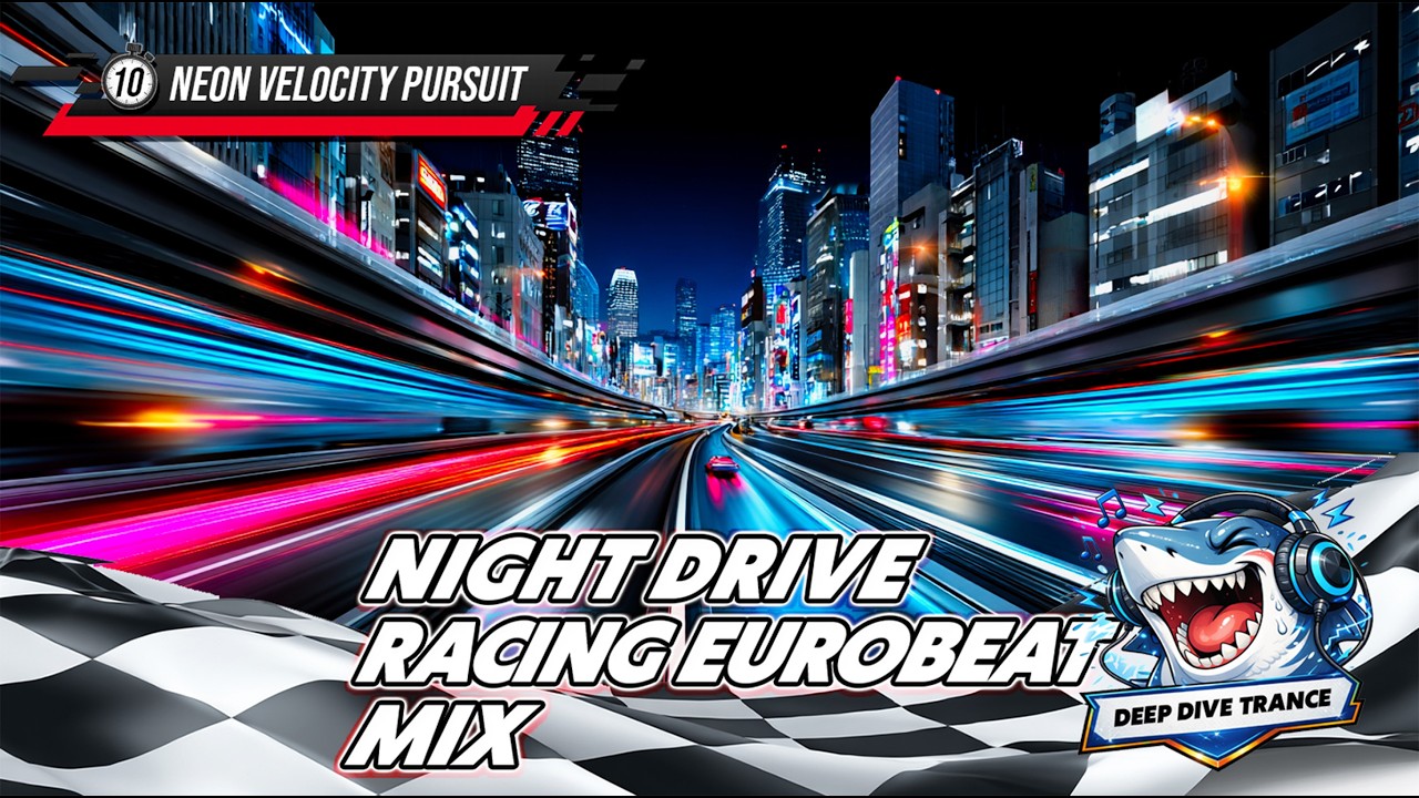 Night Drive Racing Eurobeat – Male Vocal Mix 60min | neon velocity pursuit | Vol.10