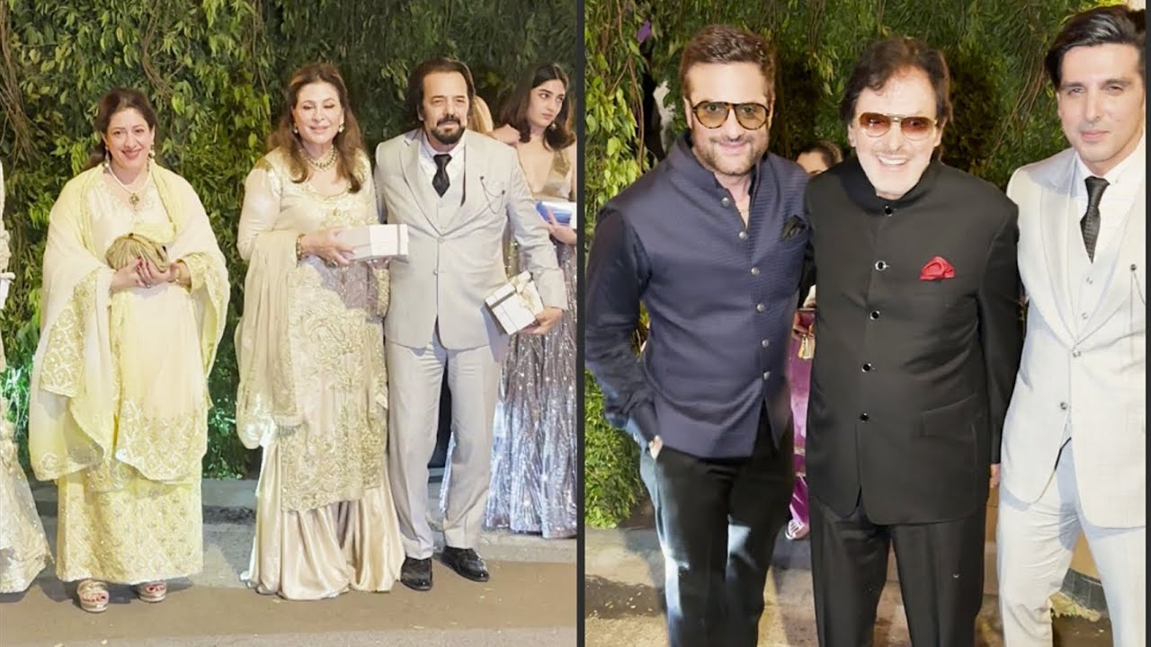 Sanjay Khan With Zayed Khan And Fardeen Khan Akbar Khan With Family At Juhu