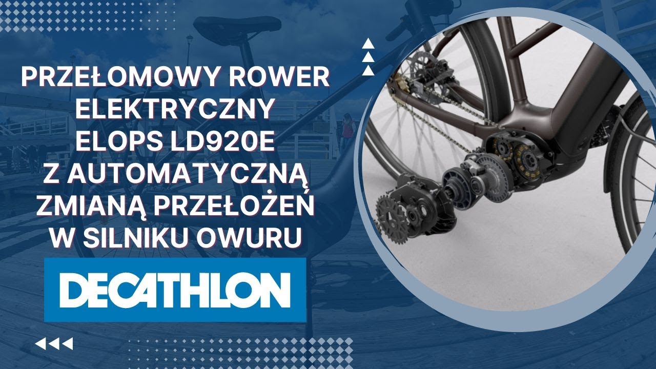 Przełomowy rower elektryczny ELOPS LD920E z automatyczną zmianą przełożeń w silniku OWURU