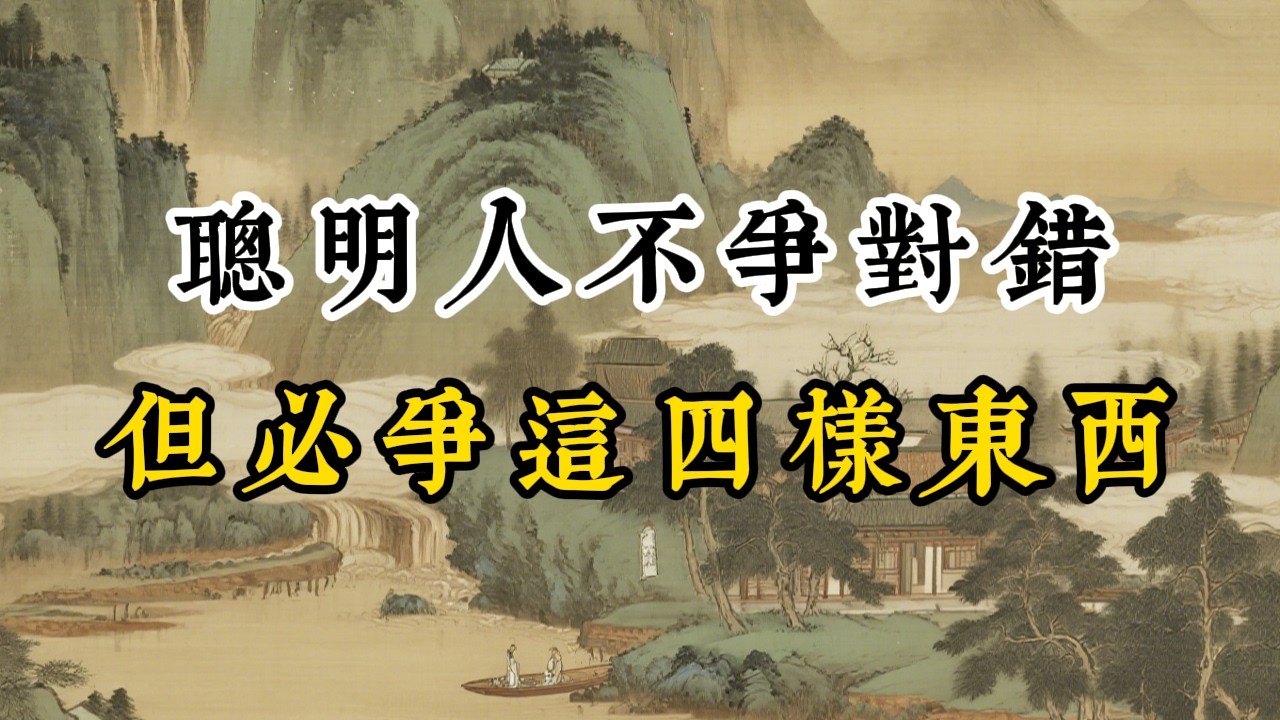 真正聰明的人：不爭對錯，但必爭這4樣東西。 #人生智慧 #強者思維 #自我提升#自我成長