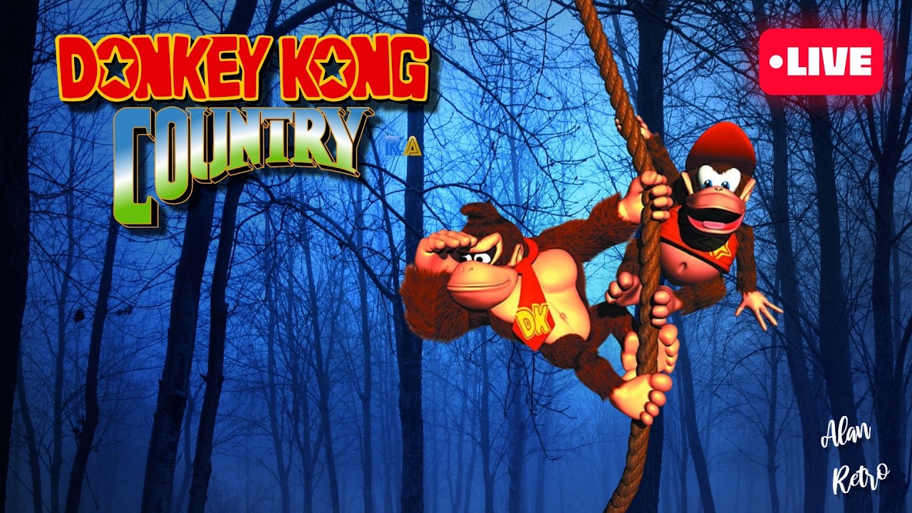 🔴 Donkey Kong Country 100% 🍌 – Zerando com Todas as Conquistas [RA] no SNES!
