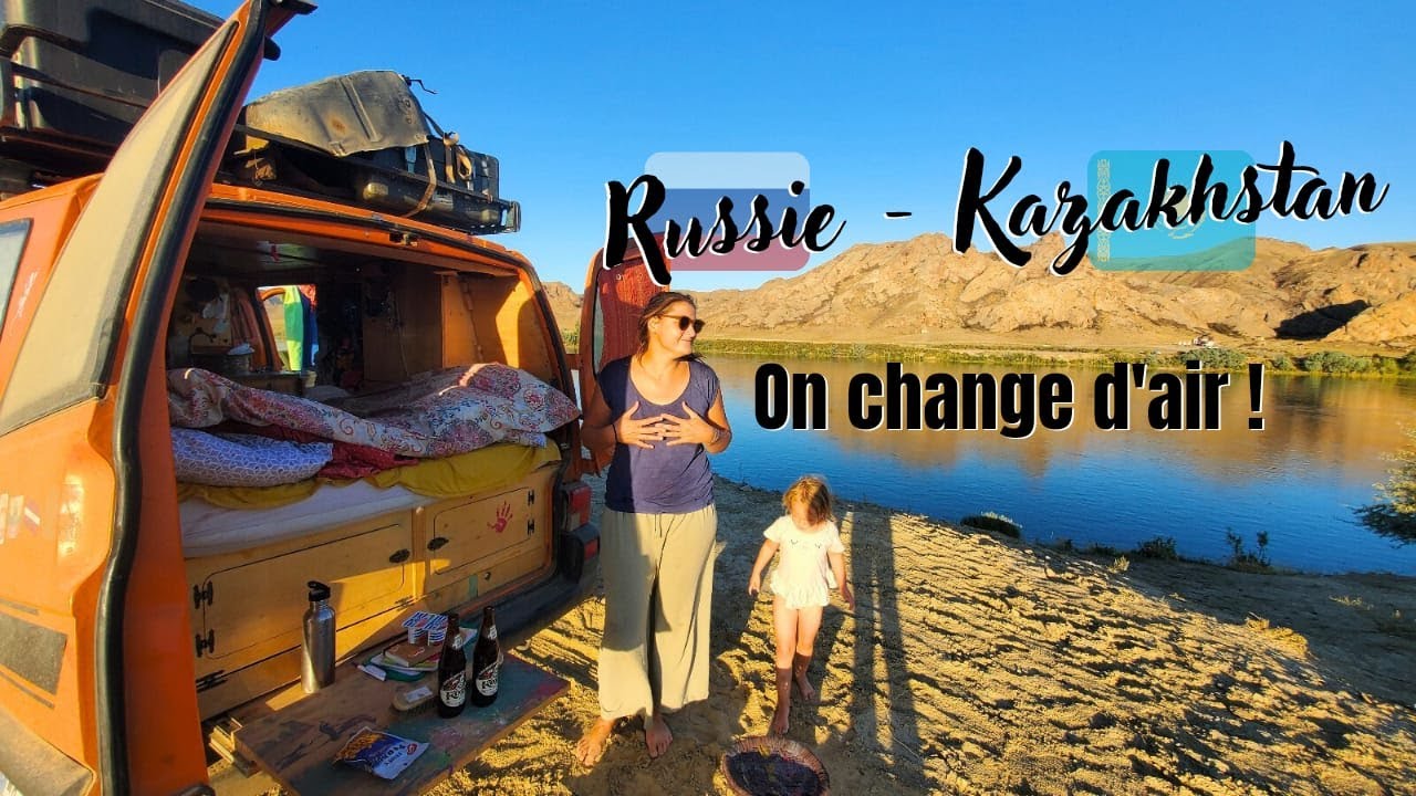 63 - Course contre la montre, traversée 3 pays/3400 km - E01 -Russie/KZ -Road Trip en Famille -VW T4