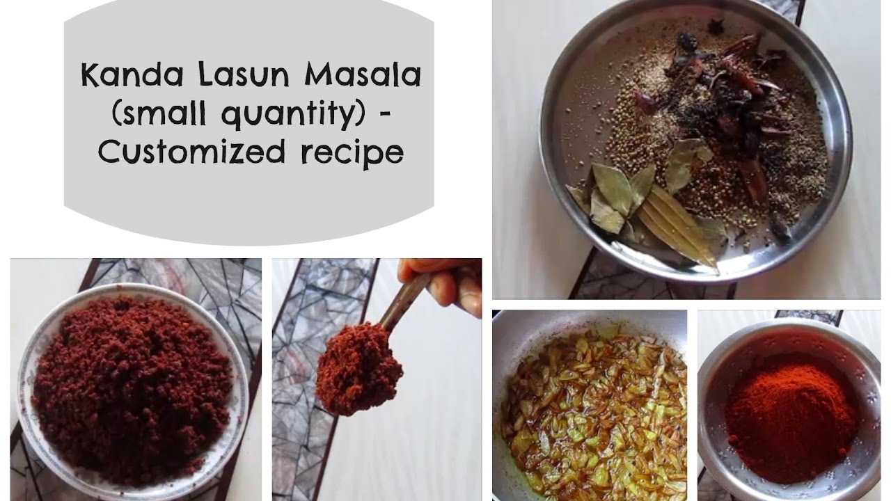 Kanda Lasun Masala (small quantity) - Customized Recipe