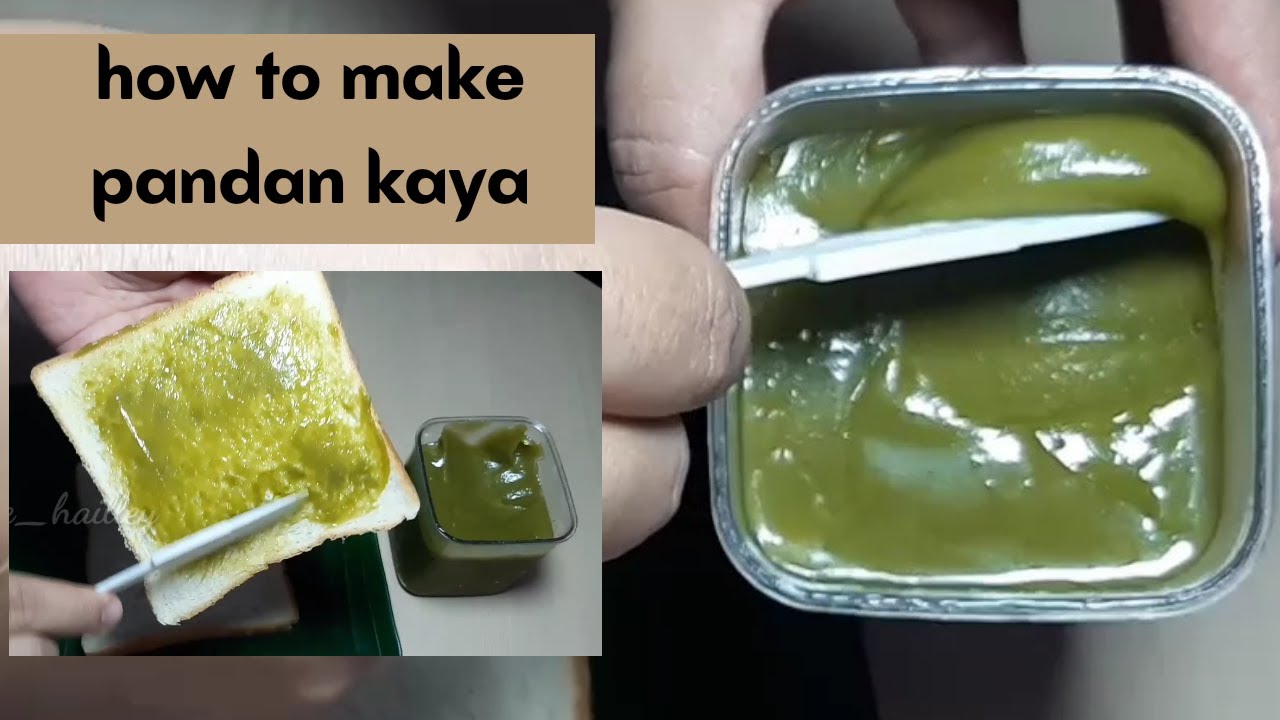 How to make pandan kaya jam?