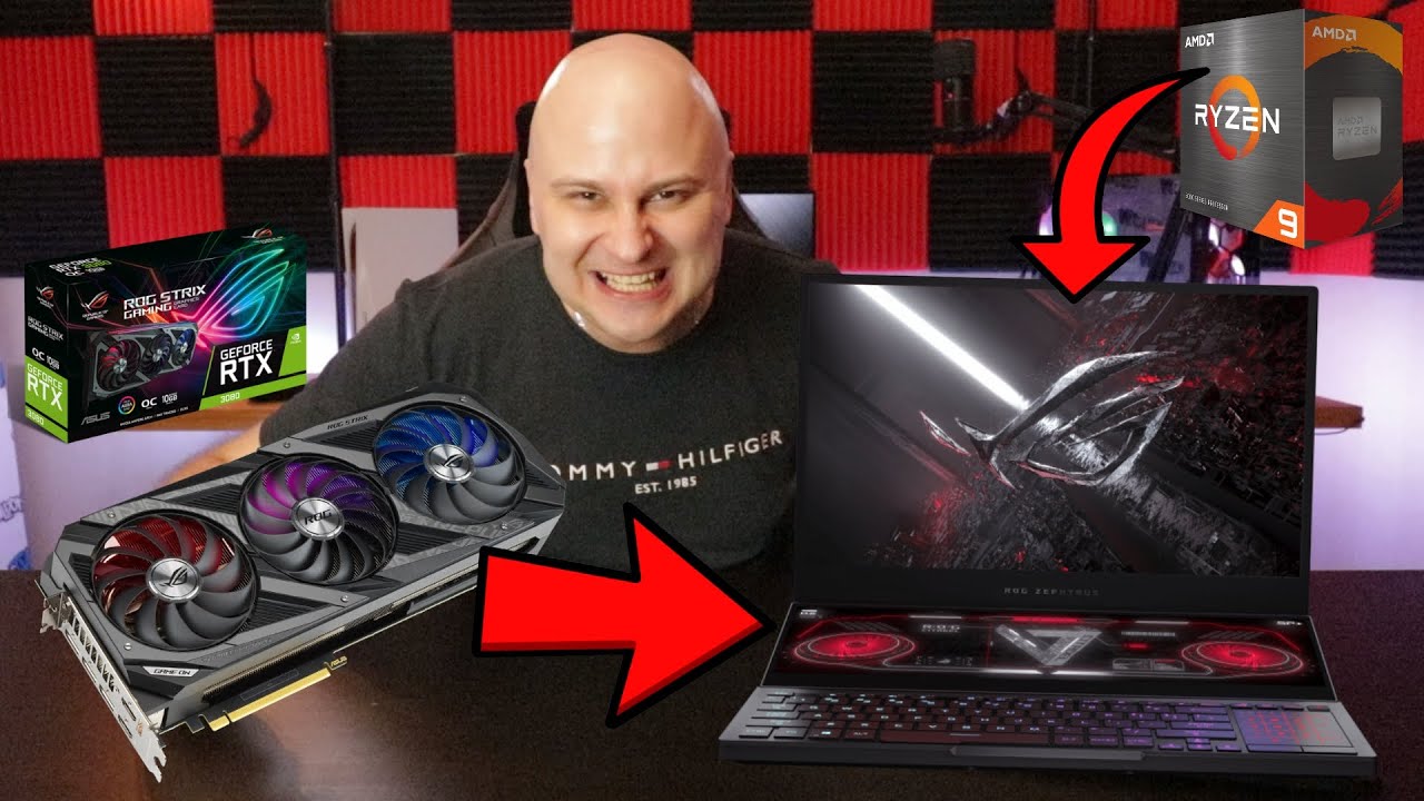 PORTATĪVAIS AR GeForce RTX 3080 / Asus ROG Zephyrus DUO 15 SE (GX551) = JAUDA!!!