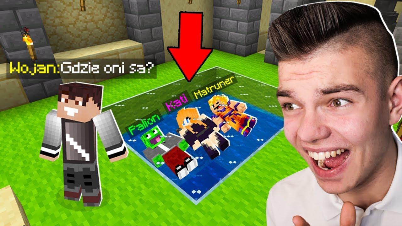Najśmieszniejszy CHOWANY W WOJANOWICACH z Wojanem, Kati i Matrunerem w Minecraft!
