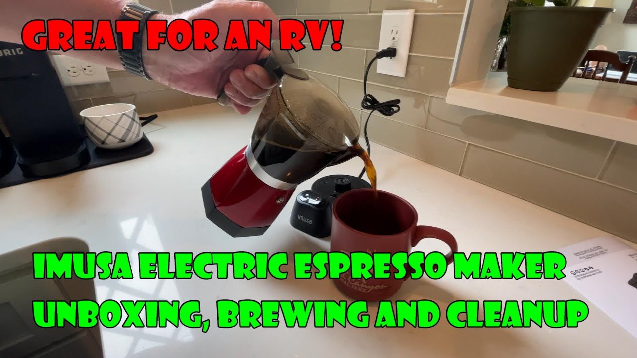 Imusa Electric Espresso Maker - Great for an RV - An electric Moka pot 480 watts camping coastie
