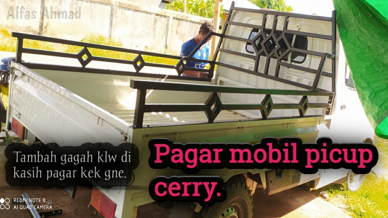 Pembuatan pagar bak mobil pick up..