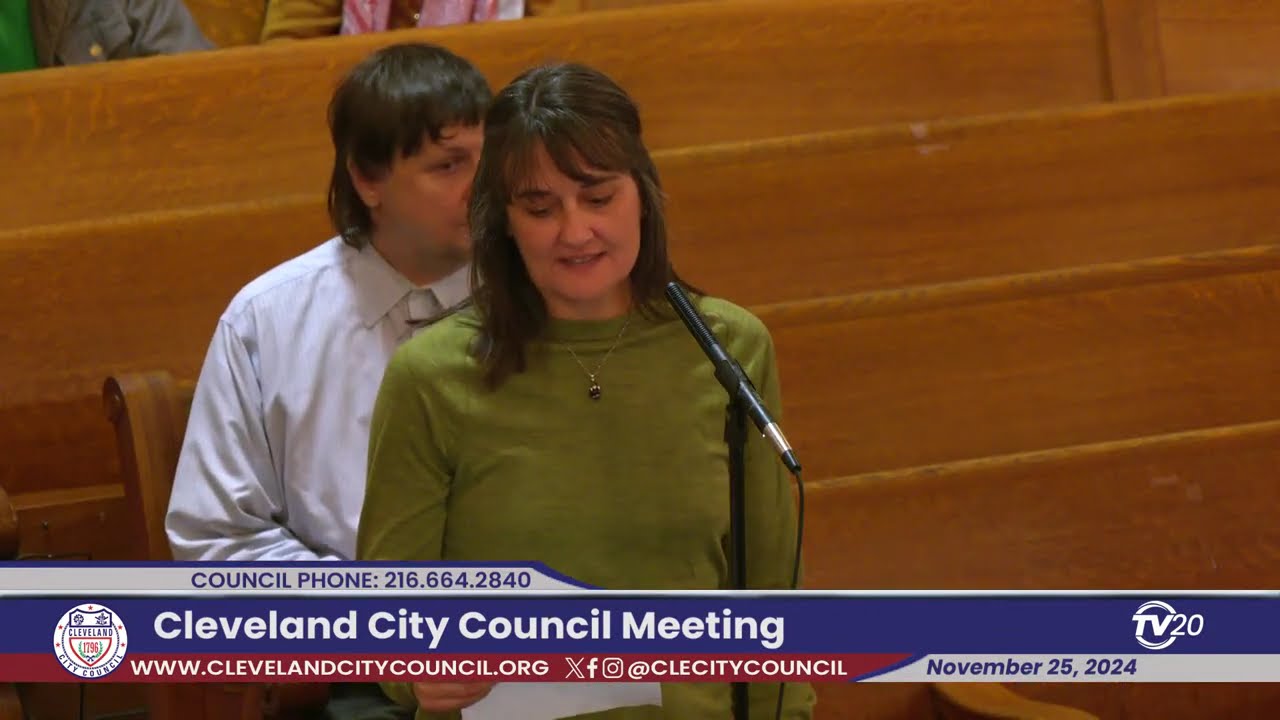 Cleveland City Council Meeting, November 25, 2024
