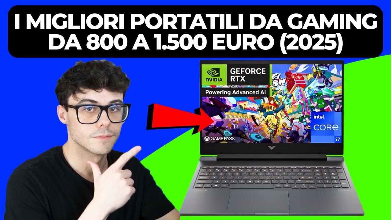 PC PORTATILE DA GAMING - NOTEBOOK MIGLIORI PORTATILI DA 800 A 1500 EURO (2025)