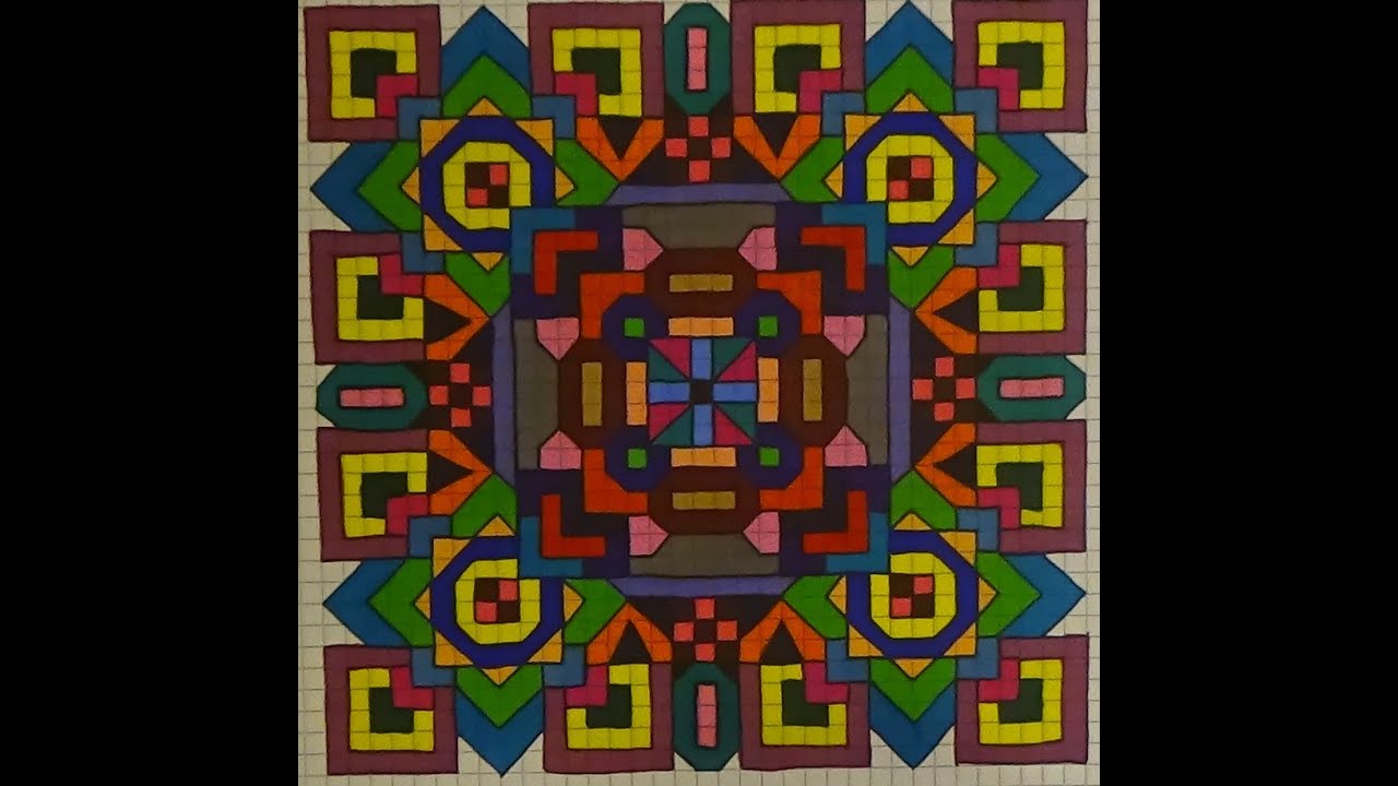 Another Mandala on Graph Paper