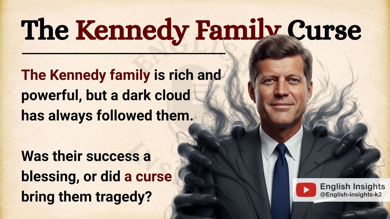 The Kennedy Curse: Power and Tragedy || Learn English Through Story Level 3 || Graded Reader