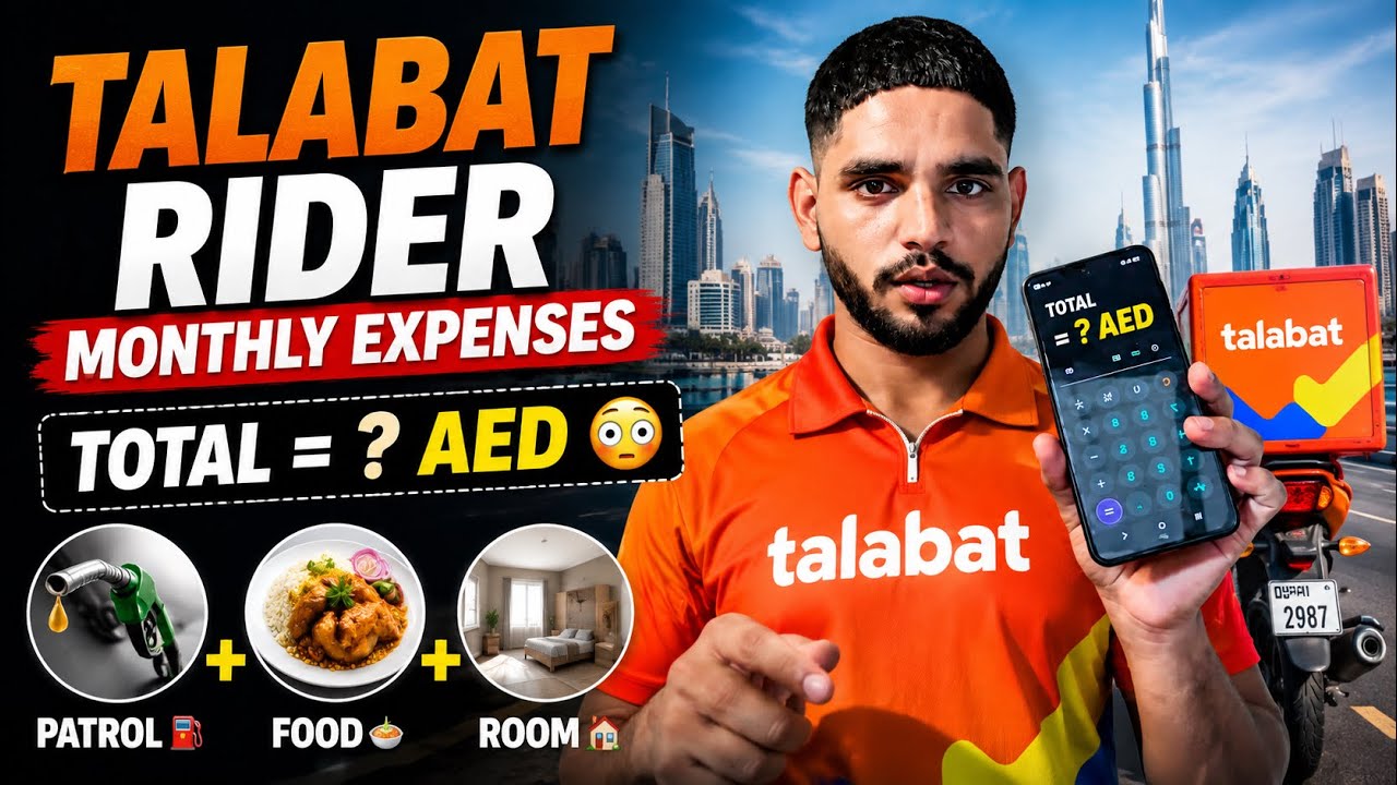 Talabat Rider Monthly Expense 2026😳| Dubai food delivery job salary | Talabat food delivery Dubai 