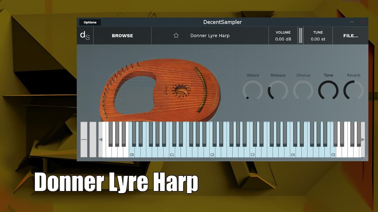 Donner Lyre Harp (Plus a Free Decent Sampler VST)