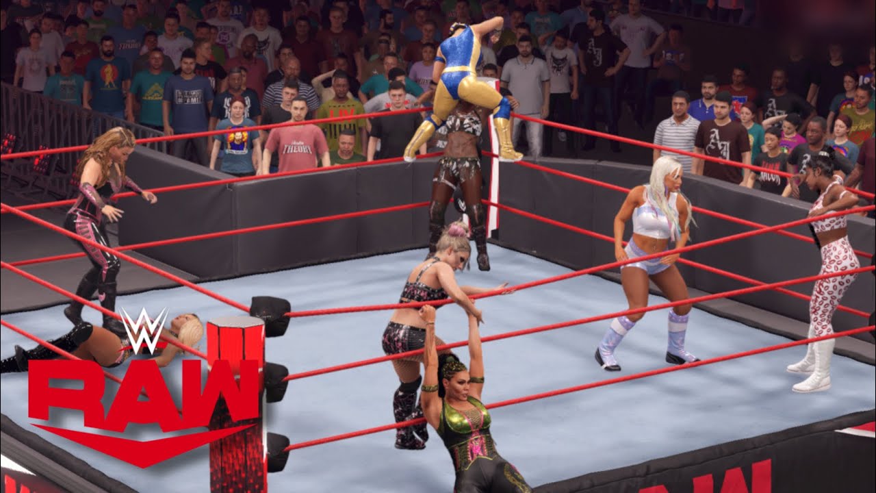WWE 2K22 8 WOMEN BATTLE ROYAL FOR THE RAW WOMENS CHAMPIONSHIP| RAW