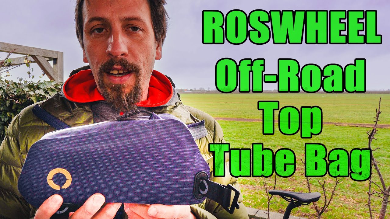 ROSWHEEL Off-Road Top Tube Bag - prezentacja produktu. Torebka rowerowa na górną ramę.