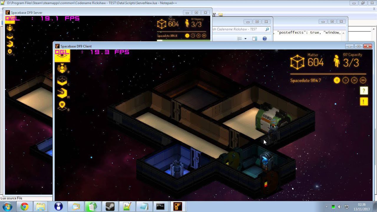 Spacebase DF-9 Multiplayer work so far p2