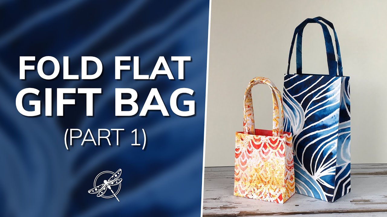 Quick and Easy Fold Flat Gift Bag Video Part 1