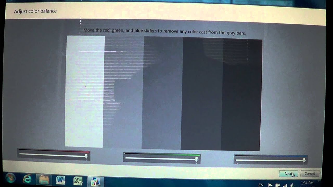 Windows 7   Display color calibration tool
