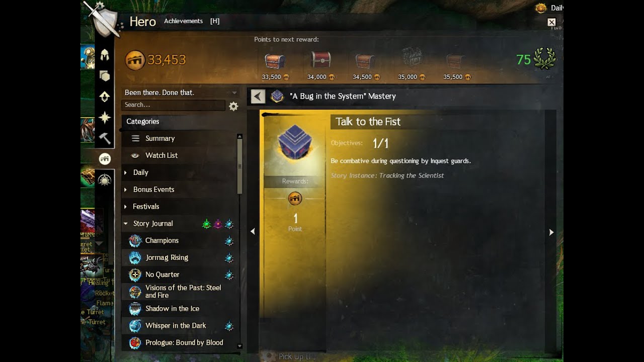 GW2 Talk to the Fist Achievement