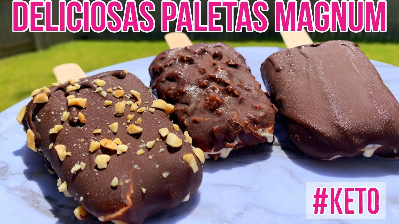 PALETAS MAGNUM KETO | MAGNUMS KETO | DIETA KETO | DIETA CETOGENICA