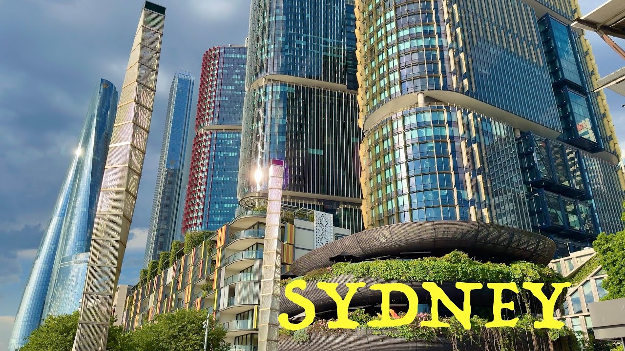 SYDNEY 4K Walk 🚶‍♂️: Vibrant Waterfront from Pyrmont Bridge to Barangaroo & Darling Harbour