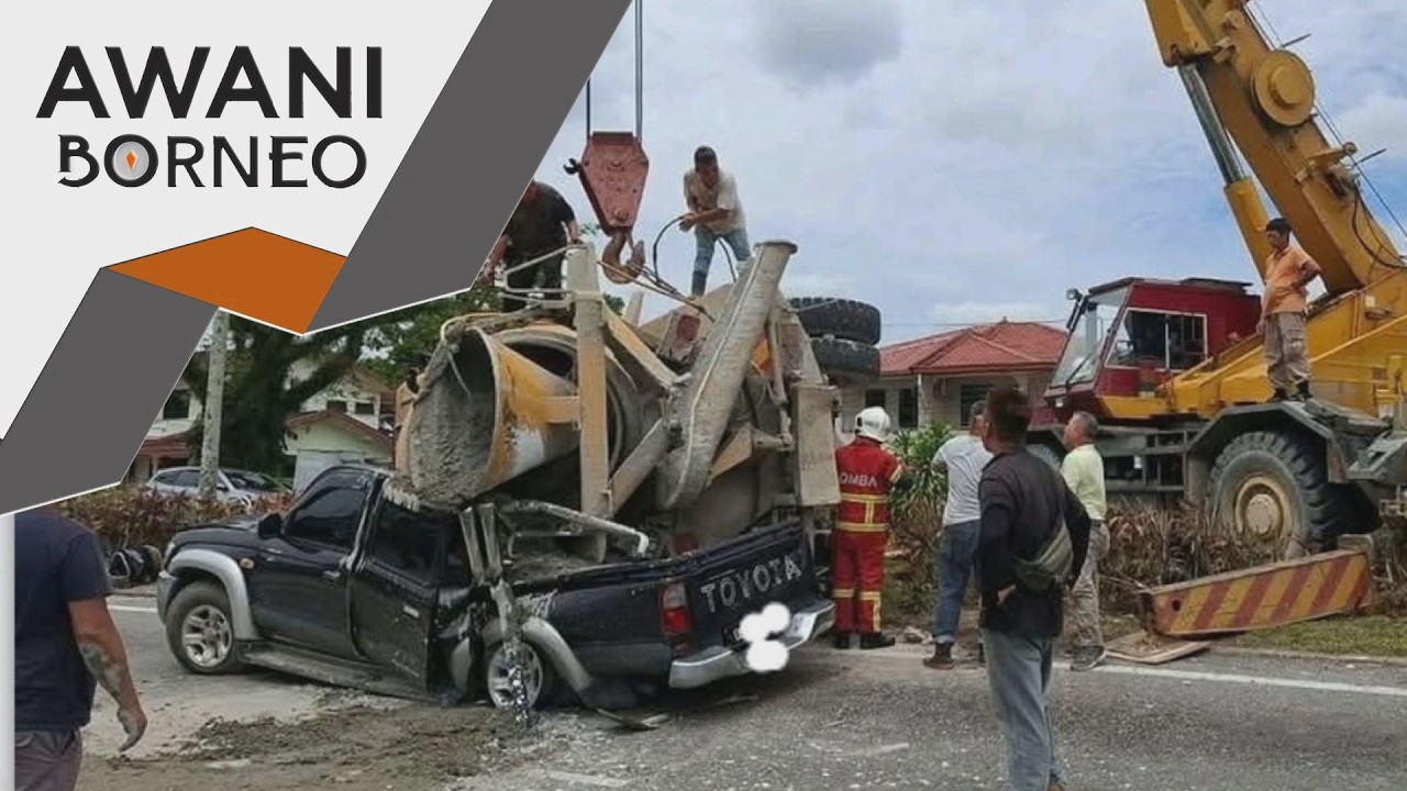 Warga emas maut kenderaan 4x4 dihempap lori simen