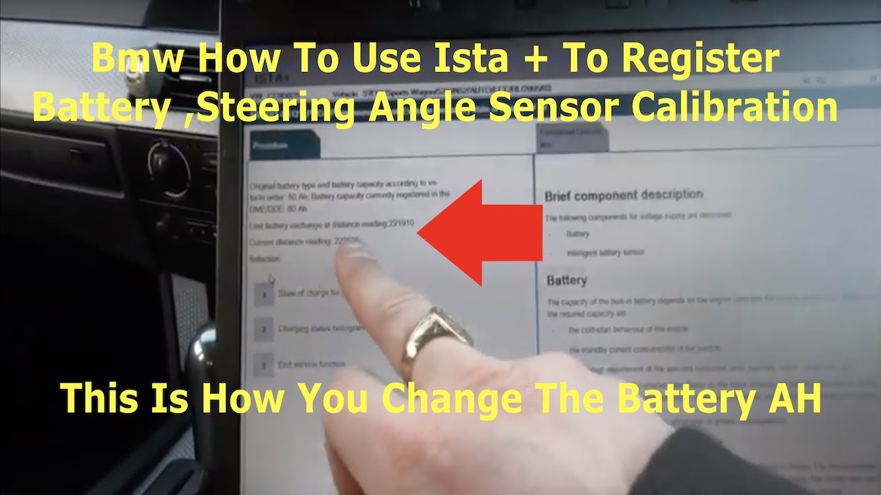 BMW ISTA D How to register battery and calibrate steering angle sensor and bleed brakes with ISTA D